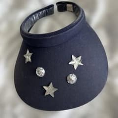 ネイビー サンバイザー 星型装飾のサムネイル