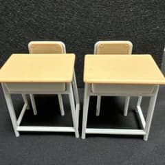 ミニチュア 学習机 椅子 セット 2組のサムネイル