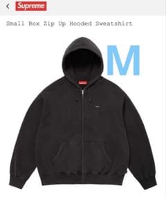 新品 26SS Supreme Small Box Zip Hoodie 黒 M - メルカリ