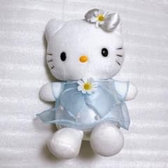 平成レトロ サンリオ ハローキティ ライトブルードレス 花 フラワー