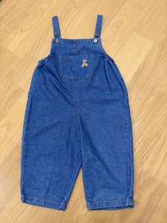 POLOBABY デニム オーバーオール サロペット キッズ 100のサムネイル