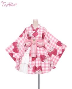 To Alice いちご姫浴衣セット ピンク - メルカリ