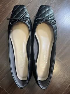 パンプス　バレエシューズ　黒のサムネイル