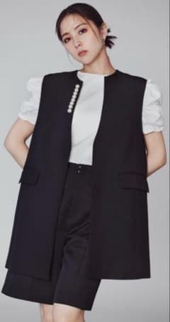 セルフォード　ペプラム　パールジレ　ロングベスト　オケージョン　YOKOCHAN セルフォード ペプラム パールジレ ロングベスト オケージョン