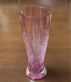 北一硝子 ピンク ガラス グラス - メルカリ