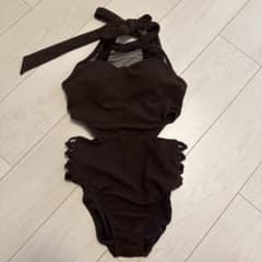 SNIDEL ホルターネックスウィムワンピース スナイデル ブラウン