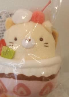 스미코구라시 컬렉션 딸기 파르페 고양이 부라사게 봉제인형 san-x