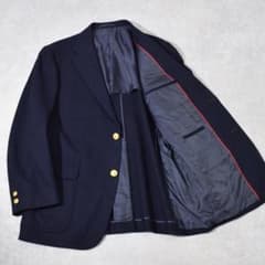 J.PRESS オーセンティック ウール 紺ブレザー 金ボタン 段返り AB7 J.PRESS オーセンティック ウール 紺ブレザー 金ボタン 段返り AB7