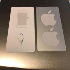 送料込　新品未使用iPhone用シムSIMピンゲージアップルAppleステッカーのサムネイル