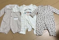 ベビーロンパース3点セット 50 60 70のサムネイル
