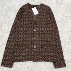新品✨️CABaN カーディガン ニット アンティークタイル カシミア ブラウン 新品✨️CABaN カーディガン ニット アンティークタイル カシミア