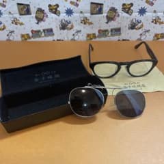 金子眼鏡 ブラック メガネ　サングラスKJ-02BKのサムネイル