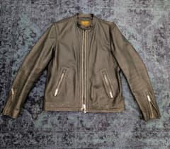 417 edifice Sheep Leather シングルライダースジャケット - メルカリ