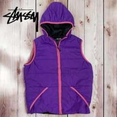 10M361◯ STUSSY 中綿 フーディー 中綿ベスト アウター 秋冬 L - メルカリ