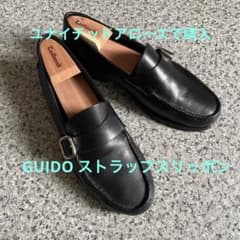 GUIDO グイド ストラップローファー 6A ブラック スエード スリッポン m16366093901_1.jpg?1710641012