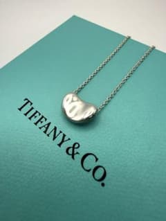 美品 ティファニー ビーン スモール ネックレス Silver 925刻印 - メルカリ