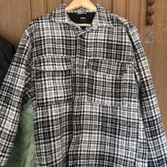 ZARA チェック柄 ツイードシャツ ジャケットのサムネイル