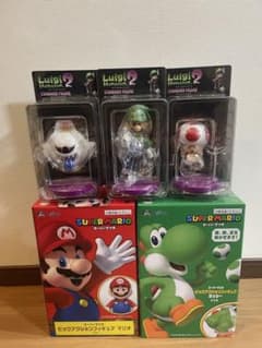 スーパーマリオのフィギュアセット 5種 ヨッシー ルイージマンション