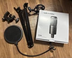 ケーブル有 audio-technica AT2020 コンデンサーマイクセットのサムネイル