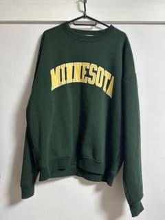MINNESOTA プリント トレーナー Lサイズ ダークグリーンのサムネイル