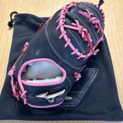 Mizuno 軟式グローブ ブラック/ピンク 収納袋付き Mizuno 軟式グローブ ブラック/ピンク 収納袋付き - メルカリ