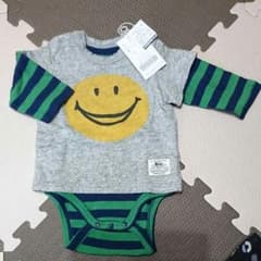 ミュミュ様専用【新品タグ付き】F.O.KIDS 重ね着風ボディスーツ 60-70のサムネイル
