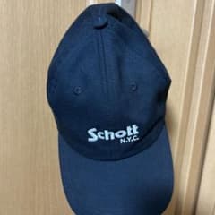 【SCHOTT】ロゴツイルキャップ SC006 【ブラック】のサムネイル