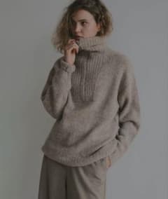 ETRE TOKYO ハーフジップアルパカニットプルオーバー　モヘアのサムネイル