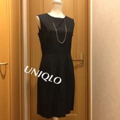 UNIQLO❤︎薄手綿96% 夏　ワンピース　Lサイズのサムネイル