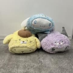 美品 サンリオキャラクター なでなであざらしBIGぬいぐるみ 3体セット