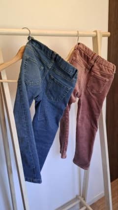 キッズ ロングパンツ 2点セット デニム コーデュロイのサムネイル