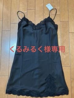 PEACH JOHN サテンスリップ ブラック Mのサムネイル