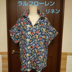 未使用タグ付♡ローレンラルフローレン リネン100% シャツ 花柄 24ss ラルフローレン・シャツ・リネン・花柄 - メルカリ