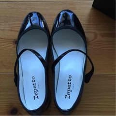 レペットストラップパンプスヒール有りのサムネイル