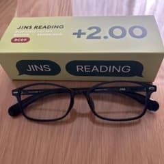 JINS リーディンググラス 老眼鏡 + 2.00 ネイビーのサムネイル