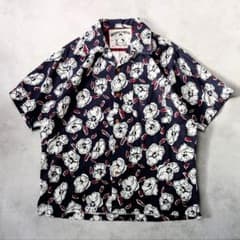 MOMOTARO JEANS×MEN'S BIGI 花柄 開襟半袖シャツ アロハ MOMOTARO JEANS×MEN'S BIGI 花柄 開襟半袖シャツ アロハ - メルカリ