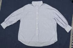【未使用】ストライプシャツ 青　春服　INGNIのサムネイル