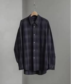 【WYM LIDNM】OMBRE CHECK LOOSE SHIRTのサムネイル