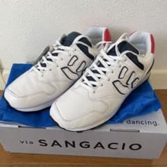 1回着用のみ　via SANGACIO サンガチオ　27センチ　トリコロールのサムネイル