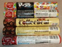 明治マーブル、コーヒービート、アポロ5本セット - メルカリ