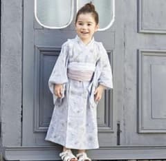 꽃무늬 유카타 띠 세트 쁘띠 마인