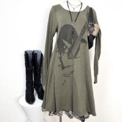 y2k❤️ HYSTERIC GLAMOUR ギターガール ロゴ ワンピース - メルカリ