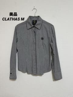 美品　CLATHAS クレイサス　長袖ギンガムチェックシャツのサムネイル