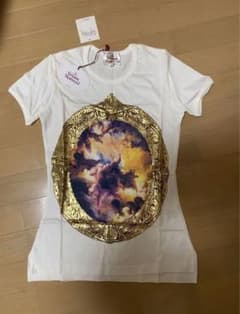 ヴィヴィアンウエストウッド  額縁柄Tシャツ　白のサムネイル