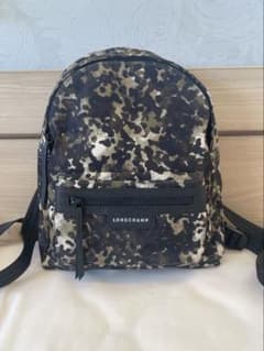 LONGCHAMP ロンシャン 迷彩柄 カモフラ バックパック リュック - メルカリ