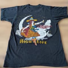 80sヴィンテージ ミラーハイライフ Tシャツ シングルステッチ Millerのサムネイル
