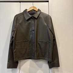 新品未使用JEANASIS フェイクレザージャケット ブラウン　フリーサイズのサムネイル