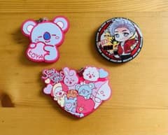 BTS BT21 TinyTAN 고무 매력 캔 배지