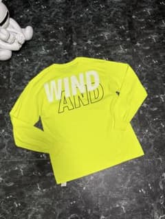 WIND AND SEA ウィンダンシー ロングTシャツ ネオンイエロー L - メルカリ