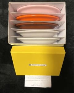 新品未使用【ル・クルーゼ】フードピックセット＆ミニオーバルプレートセットのサムネイル